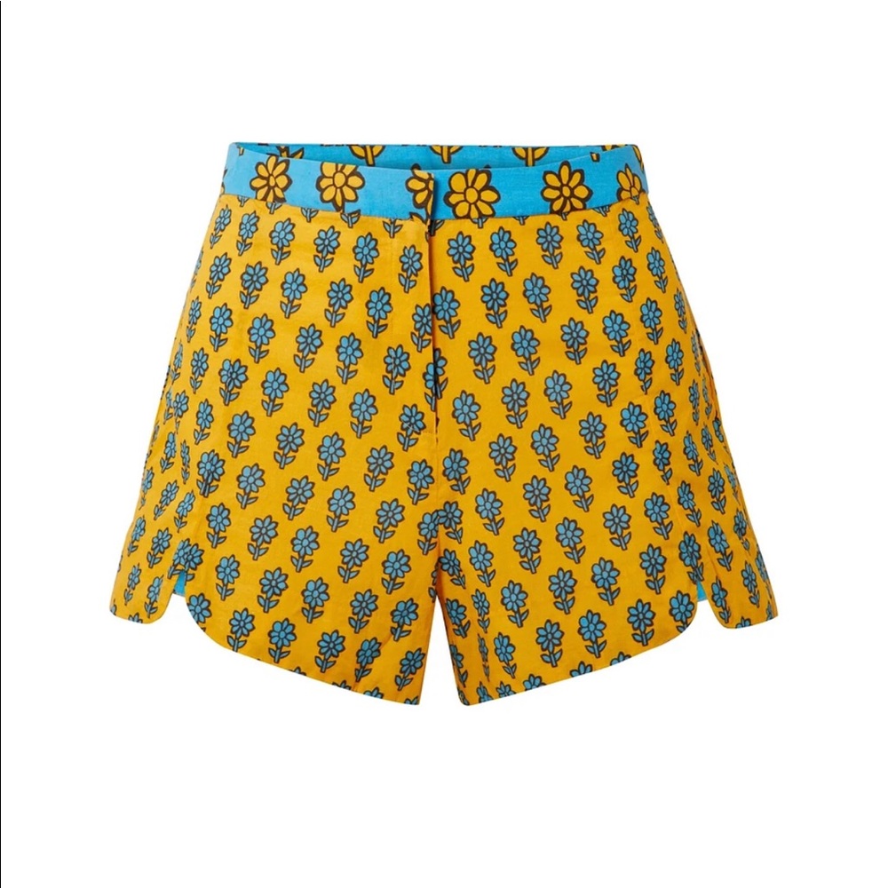 RHODE Sami floral-print cotton shorts
